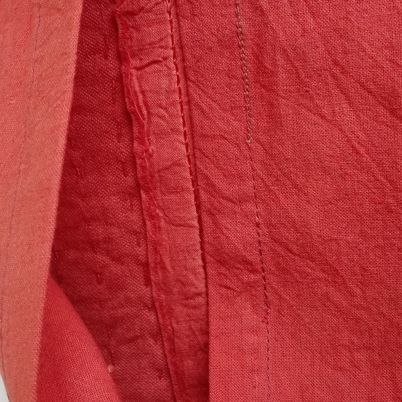 Vintage Antique Muted Orange Velvet and Cotton Patchwork Pillow Sham from India - Picture 6 of 9